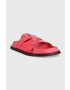 Tommy Jeans Natikači FANCY SANDAL ženski roza barva EN0EN02136 - Pepit.si