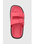 Tommy Jeans Natikači FANCY SANDAL ženski roza barva EN0EN02136 - Pepit.si