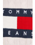 Tommy Jeans Pulover ženski roza barva - Pepit.si