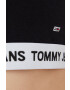 Tommy Jeans Top ženski črna barva - Pepit.si