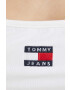 Tommy Jeans Top ženski bela barva - Pepit.si