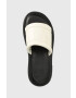 Tommy Jeans Usnjeni natikači VOLUME SANDAL ženski bež barva EN0EN02076 - Pepit.si