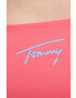 Tommy Jeans Zgornji del kopalk roza barva - Pepit.si