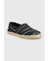 Toms Espadrile Alpargata Rope črna barva 10019676 - Pepit.si