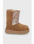 Ugg otroški zimski čevlji Classic II Clear Glitter - Pepit.si