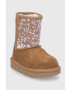 Ugg otroški zimski čevlji Classic II Clear Glitter - Pepit.si