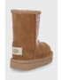 Ugg otroški zimski čevlji Classic II Clear Glitter - Pepit.si