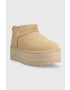 Ugg Snežke iz semiša Classic Ultra Mini - Pepit.si