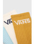 Vans Nogavice 3-pack ženski oranžna barva - Pepit.si