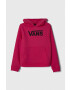 Vans Otroški pulover GR FLYING V HOODIE GIRLS roza barva s kapuco - Pepit.si