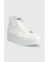 Vans Superge SK8-Hi Tapered Stackform ženske bela barva VN0A5JMKW001 - Pepit.si