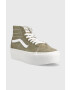 Vans Superge SK8-Hi Tapered Stackform ženske črna barva VN0A5JMKBMX1 - Pepit.si