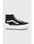 Vans Superge UA SK8-Hi Stacked ženske črna barva - Pepit.si