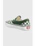 Vans Teniske Classic Slip-On zelena barva VN0A7Q5D6QU1 - Pepit.si