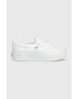 Vans Teniske Classic Slip-On Stackform ženske bela barva VN0A7Q5RW001 - Pepit.si