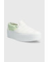 Vans Teniske Classic Slip-On Stackform ženske bela barva VN0A7Q5RBGN1 - Pepit.si