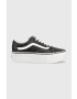 Vans Usnjene teniske Old Skool Stackform ženske črna barva VN0A7Q5MBPB1 - Pepit.si