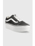 Vans Usnjene teniske Old Skool Stackform ženske črna barva VN0A7Q5MBPB1 - Pepit.si