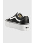 Vans Usnjene teniske Old Skool Stackform ženske črna barva VN0A7Q5MBPB1 - Pepit.si