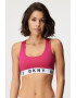 DKNY Modrček Cozy Bralette Raspberry - Pepit.si