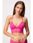 DKNY Modrček Racerback Bralette Beet - Pepit.si