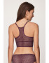 DKNY Modrček Racerback Bralette Mulberry - Pepit.si