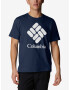 Columbia Trek™ Logo Short Sleeve Majica Modra - Pepit.si