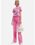 Desigual Pink Panther Smile Majica Roza - Pepit.si