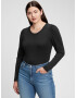 GAP Modern Henley Long Majica Črna - Pepit.si