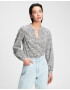 GAP Shirred Popover Bluza Siva - Pepit.si