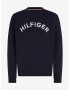 Tommy Hilfiger Arched Crew Pulover Modra - Pepit.si