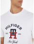 Tommy Hilfiger Curved Monogram Majica Bela - Pepit.si