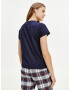 Tommy Hilfiger Lounge Organic Cotton Majica na spanje Modra - Pepit.si