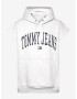 Tommy Jeans Collegiat Pulover Siva - Pepit.si