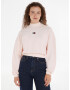 Tommy Jeans Mock Neck Badge Boxy Cropped Pulover Roza - Pepit.si