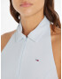 Tommy Jeans Zip Thru Polo Dress Obleka Modra - Pepit.si