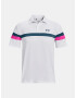 Under Armour UA T2G Color Block Polo majica Bela - Pepit.si