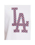 47 Brand Majica Los Angeles Dodgers Check Up '47 Echo Tee Bela Regular Fit - Pepit.si