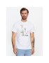 47 Brand Majica Los Angeles Dodgers Coastal Floral '47 Echo Tee Bela Regular Fit - Pepit.si