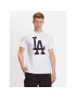 47 Brand Majica Los Angeles Dodgers Imprint 47 Echo Tee Bela Regular Fit - Pepit.si