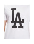 47 Brand Majica Los Angeles Dodgers Imprint 47 Echo Tee Bela Regular Fit - Pepit.si