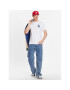 47 Brand Majica Los Angeles Dodgers World Series Backer '47 Echo Tee Bela Regular Fit - Pepit.si