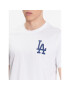 47 Brand Majica Los Angeles Dodgers World Series Backer '47 Echo Tee Bela Regular Fit - Pepit.si