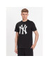 47 Brand Majica MLB New York Yankees Imprint 47 Echo Tee BB017TEMIME544088JK Črna Regular Fit - Pepit.si