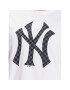 47 Brand Majica New York Yankees Checkerboard '47 Echo Tee Bela Regular Fit - Pepit.si