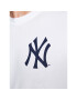 47 Brand Majica New York Yankees World Series Backer '47 Echo Tee Bela Regular Fit - Pepit.si