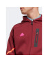 adidas Jopa Designed for Gameday Full-Zip Hoodie IC8048 Rdeča Slim Fit - Pepit.si