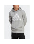 adidas Jopa Essentials French Terry Big Logo Hoodie IC9364 Siva Regular Fit - Pepit.si