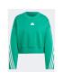 adidas Jopa Future Icons 3-Stripes Sweatshirt IB8698 Zelena Loose Fit - Pepit.si