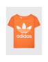 adidas Majica adicolor Trefoil HK2907 Oranžna Regular Fit - Pepit.si